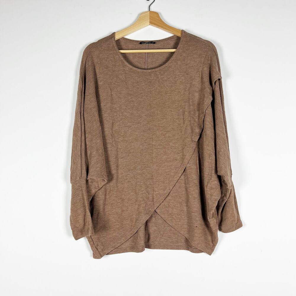 Nally and Millie tan beige pullover sweater size s/m